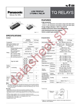 TQ2-L2-12V datasheet  